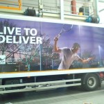 Wallpaper drops on lorry